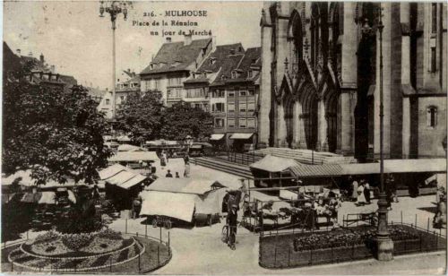 Mulhouse - Place de Reunion - Marche
