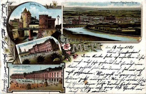 Gruss aus Metz - Litho