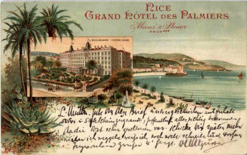 Nice - Grand Hotel des Palmiers - Litho