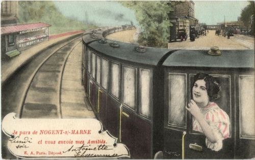 Je pars de Nogent sur Marne - chemin de Fer