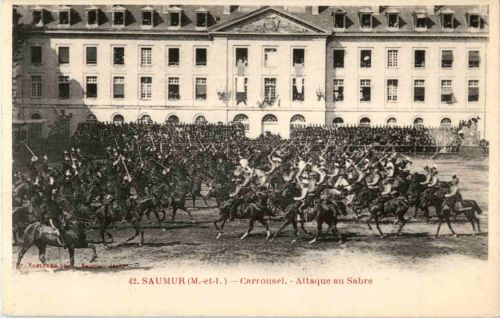 Saumur - Carrousel - Attaque au Sabre
