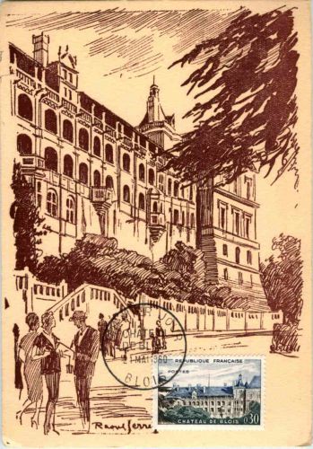 Chateau de Blois 1960 - Maximumkarte