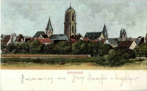 Selestat Schlettstadt - Reliefkarte