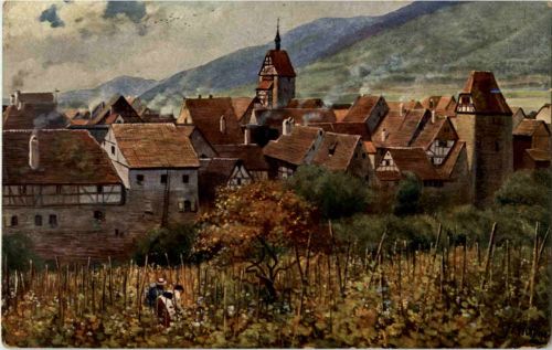 Reichenweier - Künstlerkarte H. Hofmann