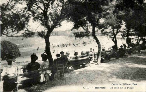 Biarritz - Un coin de la Plage