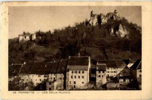 Pfirt - Ferrette - Les deux ruines