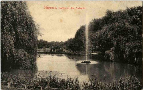 Hagenau - Partie in den Anlagen