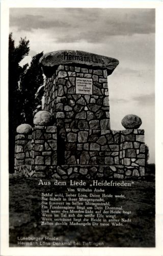 Hermann Löns Denkmal bei Tietlingen