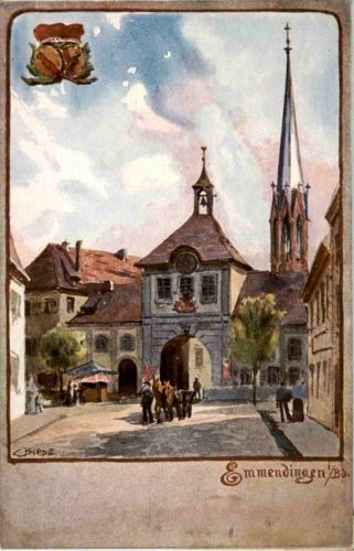 Emmendingen - Künstlerkarte C. Biese
