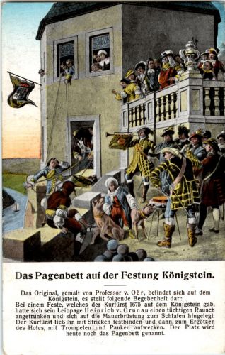 Pagenbett auf der Festung Königstein