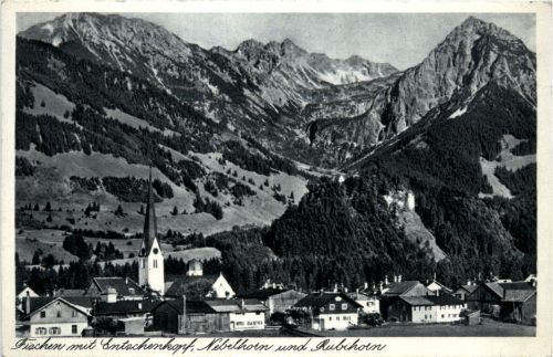 Fischen, Allgäu, m. Entschenkopf, Nebelhorn und Rubihorn