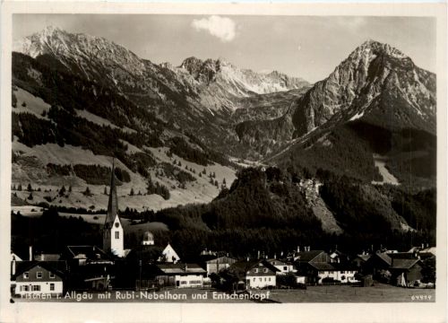 Fischen, Allgäu, m. Entschenkopf, Nebelhorn und Rubihorn