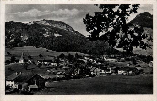 Fischen, Allgäu, Obermelsenstein mit Bolgen und Bolsterlangerhorn