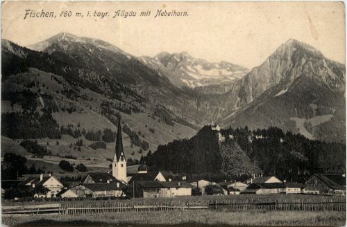 Fischen, Allgäu, mit Nebelhorn