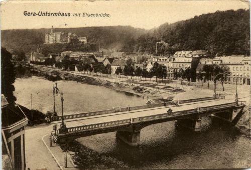Gera, Untermhaus mit Elisenbrücke