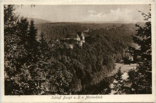 Burgk, Schloss, an der Saale, a.S.v. marienblick