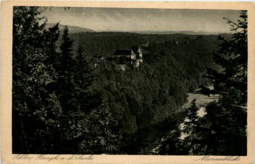 Burgk, Schloss, an der Saale, a.S.v. marienblick