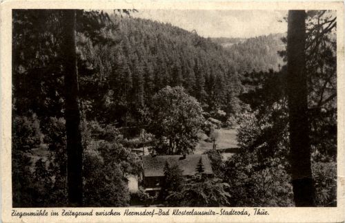 Ziegenmühle im Zeitzgrund zw. Hermsdorf-Klosterlausnitz-Stadtroda