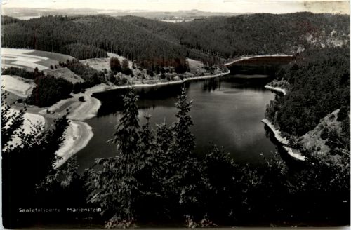Die Saaletalsperre, Blick von Marienstein