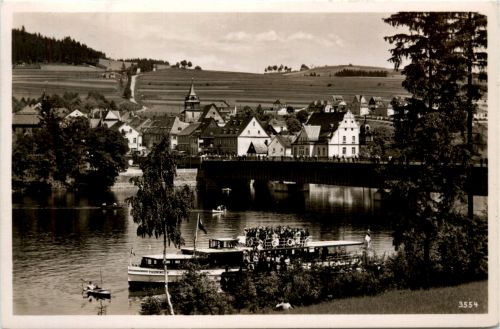 Die Saaletalsperre, Saalburg, Bootsanlegeplatz
