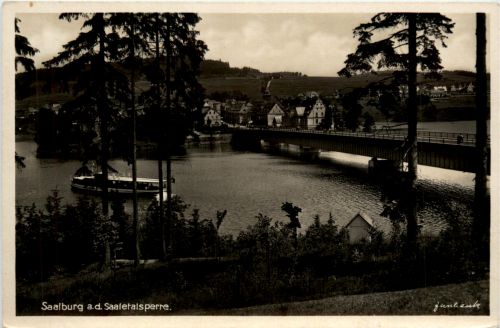 Die Saaletalsperre, Saalburg, Am Stausee