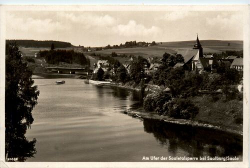 Saaletalsperre, Am Ufer bei Saalburg