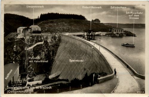 Die Saaletalsperre, am Kl. Bleiloch