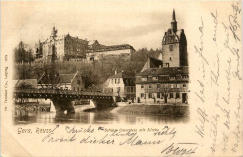 Gera, -Reuss, Schloss Osterstein mit Kirche