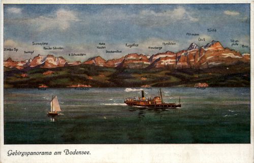 Bodensee, Gebirgspanorama