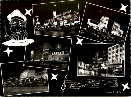 Hamburg, St.Pauli, Reeperbahn, div. Bilder