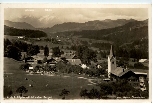Aach im Allgäu, mit Schweizer Bergen