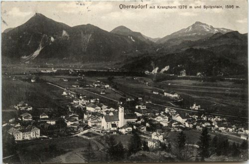 Oberaudorf am Inn, mit Kranzhorn und Spitzstein