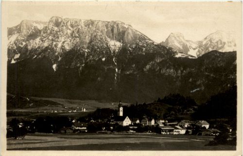 Oberaudorf am Inn, mit Kaisergebirge