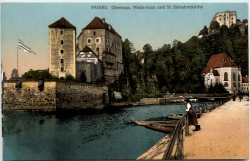 Passau, Oberhaus, Niederhaus und St. Salvatorskirche