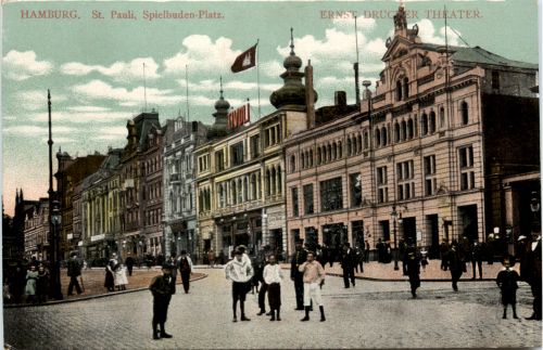 Hamburg, St.Pauli, Spielbuden-Platz