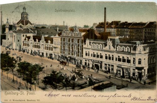 Hamburg, St.Pauli, Spielbuden-Platz