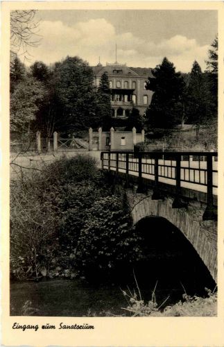 Weilmünster Kindersanatorium im Taunus, Eingang