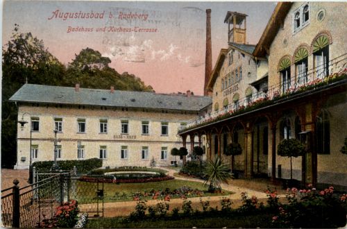 Augustusbad, Badehaus und Kurhaus-Terrasse