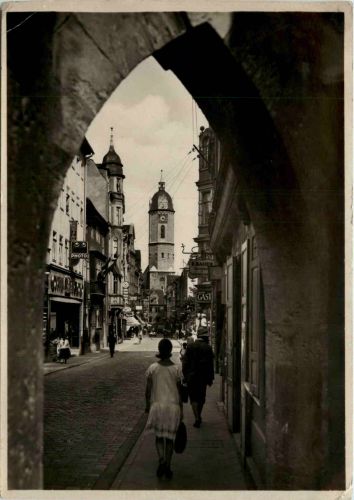 Jena, Johannistor, Durchblick nach der Johannisstrasse