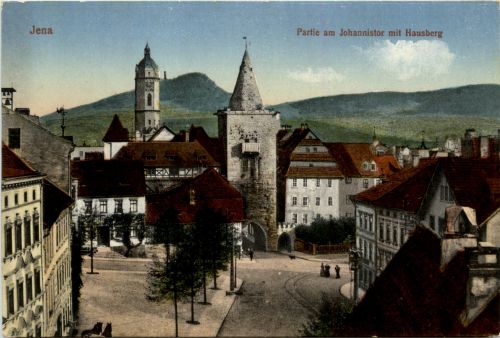 Jena, Partie am Johannistor mit Hausberg