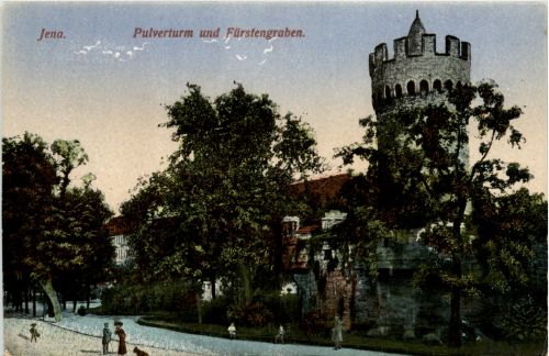 Jena, Pulverturm und Fürstengraben
