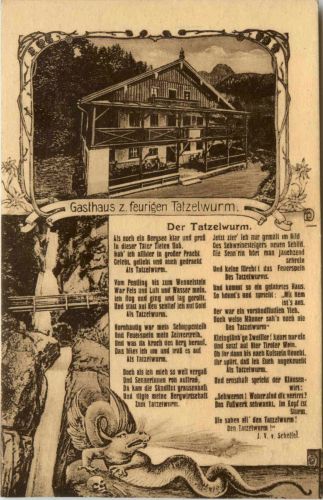 Oberaudorf am Inn, Gasthaus z. feurigen Tatzelwurm