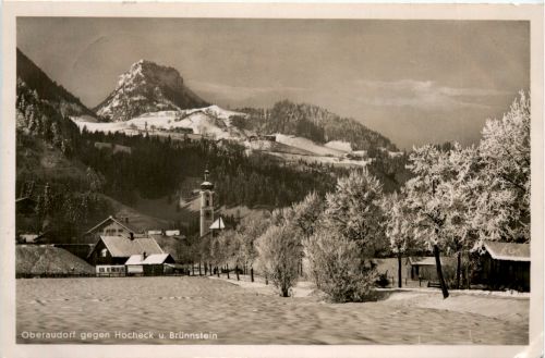 Oberaudorf am Inn, gegen hocheck und Brünnstein