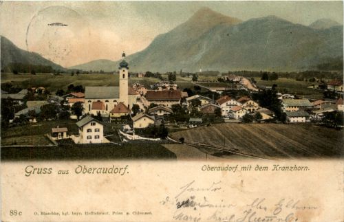 Oberaudorf am Inn, Grüsse, mit dem Kranzhorn