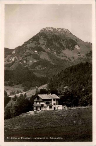 Oberaudorf am Inn, Cafe und Pension Hummelei mit Brünnstein