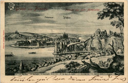 Passau, Grüsse, Passau aus dem Mittelalter