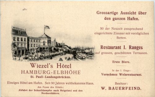 Hamburg, St.Pauli, Reeperbahn, Wiezels Hotel