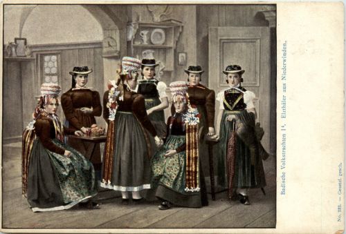 Badische Volkstrachten, Elzthäler aus niederwinden