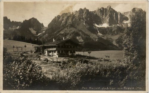 Das Kaisergebirge von Süden