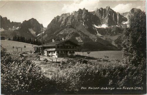 Das Kaisergebirge von Süden